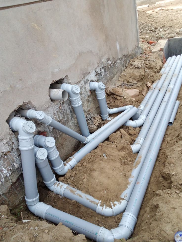 PVC waste pipes and drainage fittings