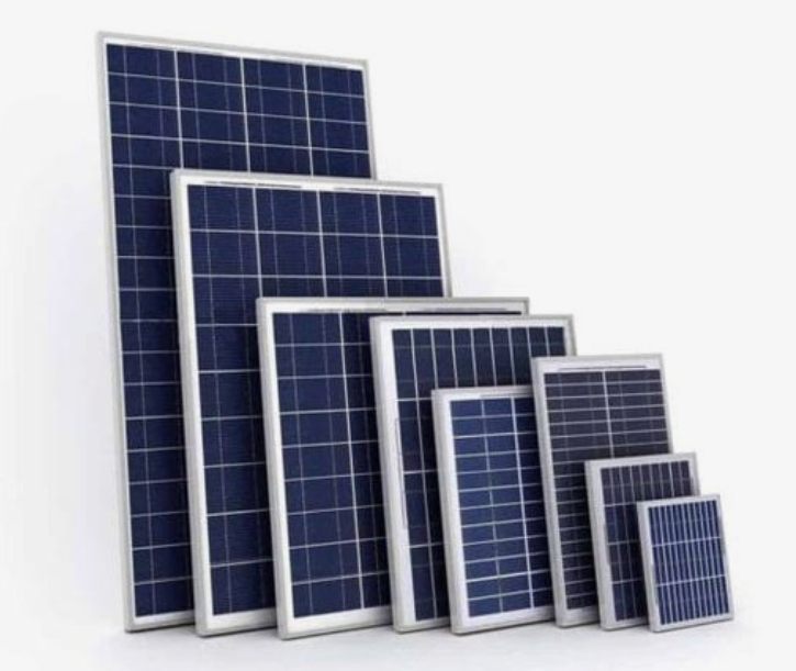 Solar panels of different sizes stocked at Gimjos hardware