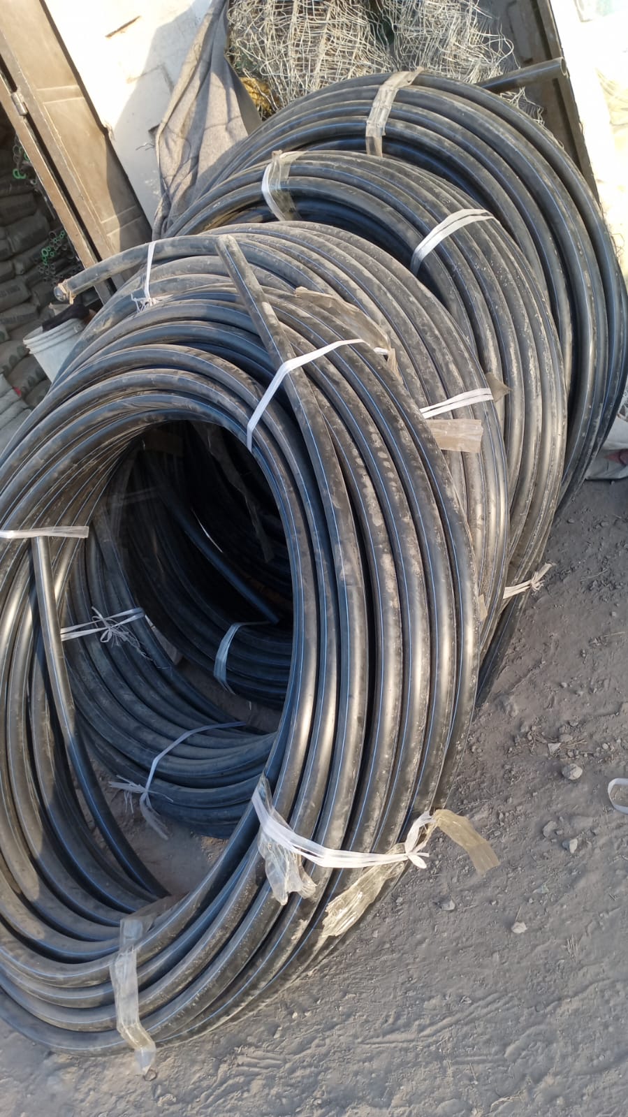 Irrigation pipes, sprinklers and garden equipment